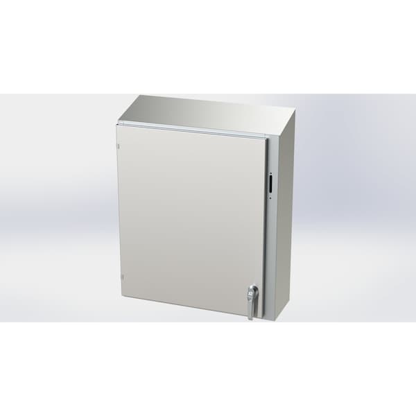 2 Point Latch with Padlock Handle Electrical Enclosures, 36 in H, 10 in D, 31.38 in W